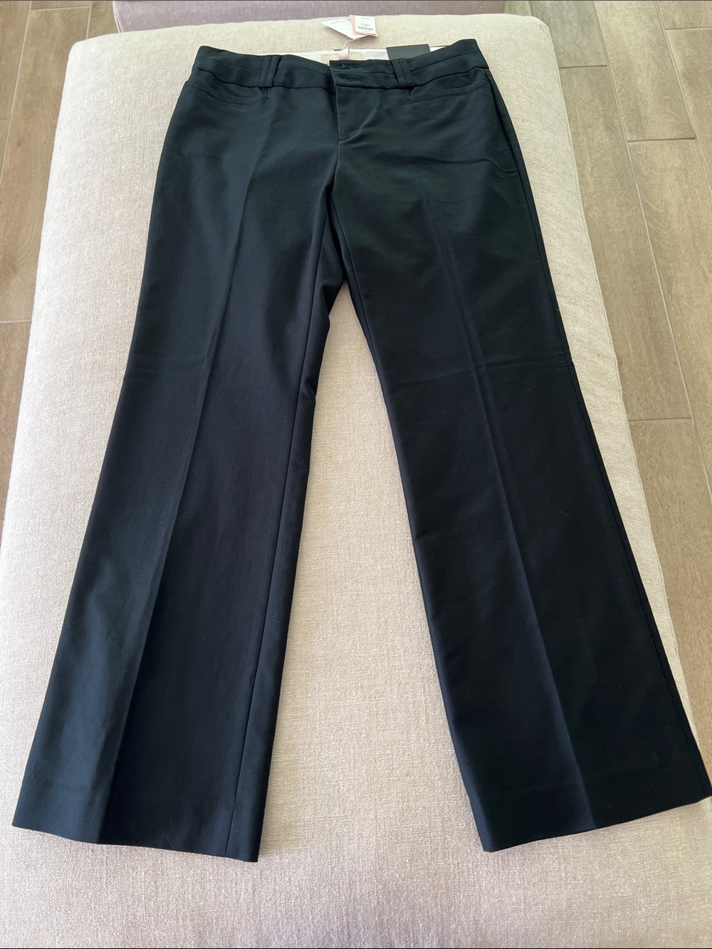 Banana Republic New Black Boot-Cut Work Pants Size 6P NWT